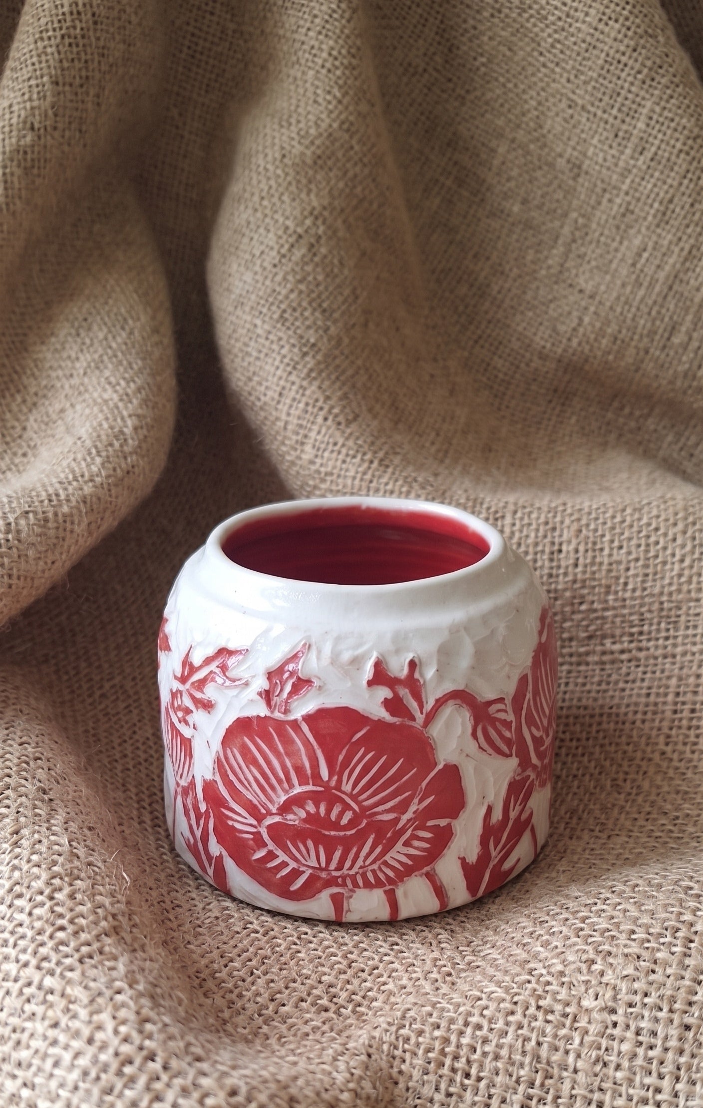 Blaze of Peonies - Bud Vase 2 - Kerry Hardy