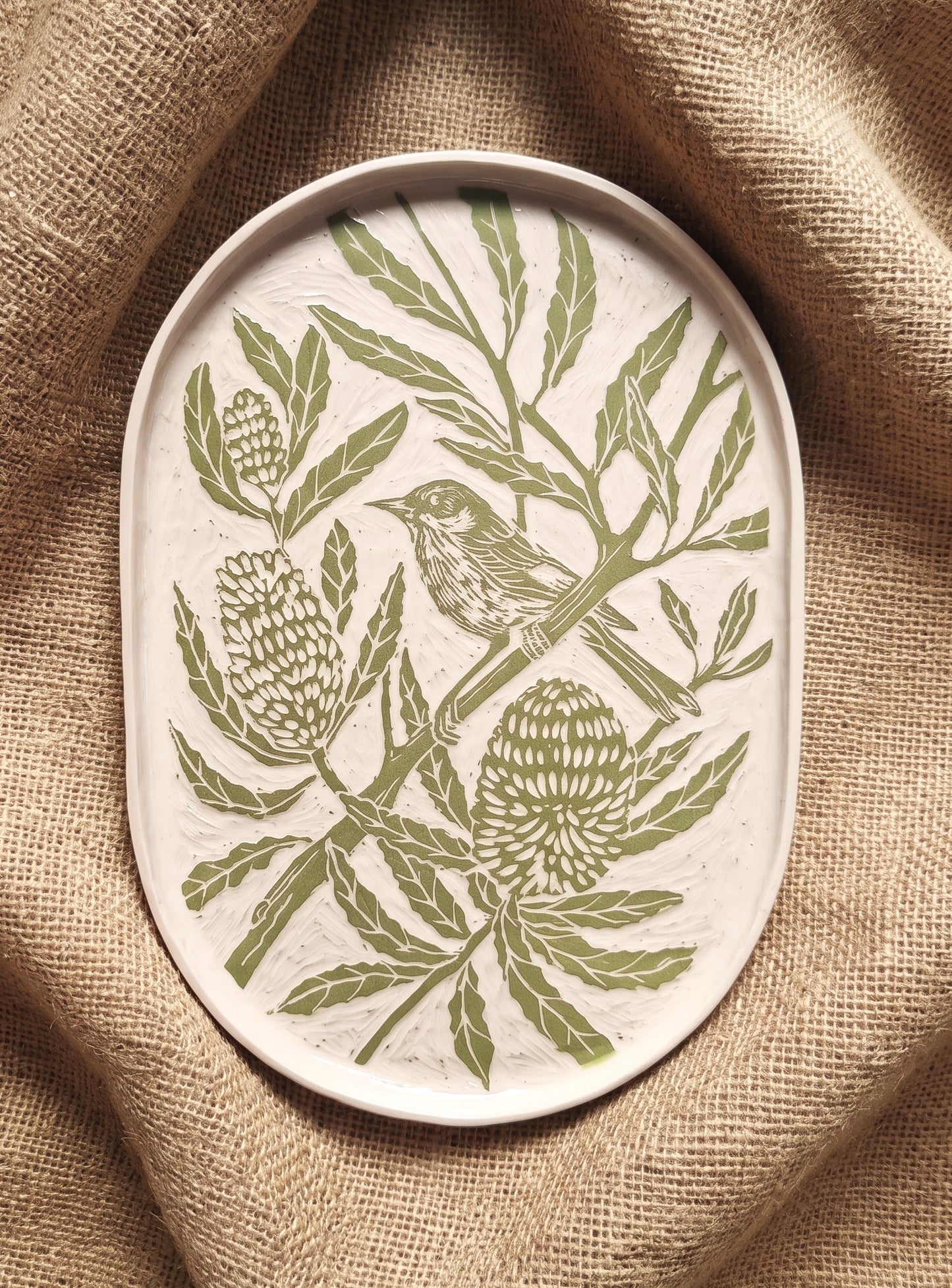 A Quiet Retreat - Oval Platter - Kerry Hardy