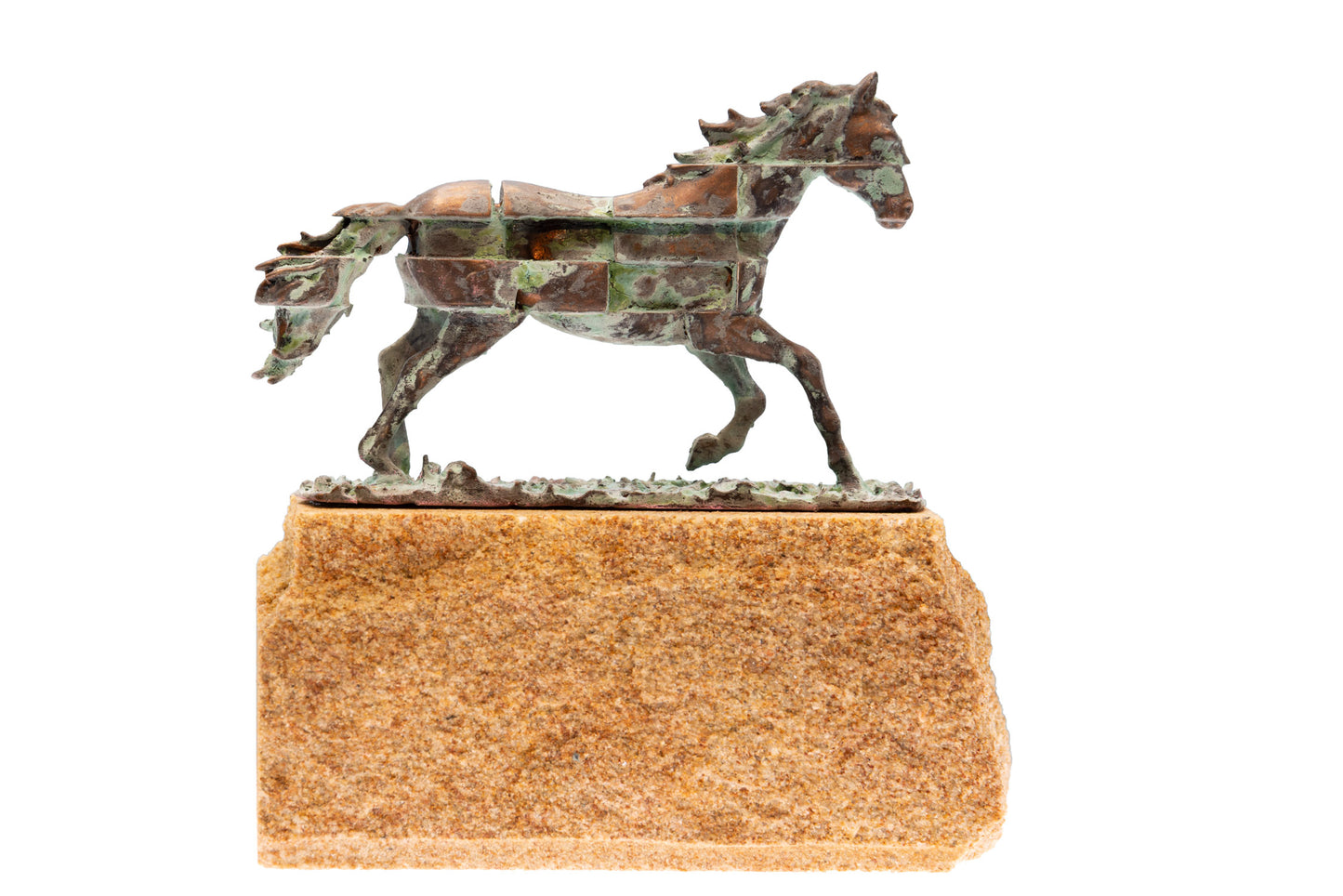 Mini Diced Horse - Miniature Sculpture *