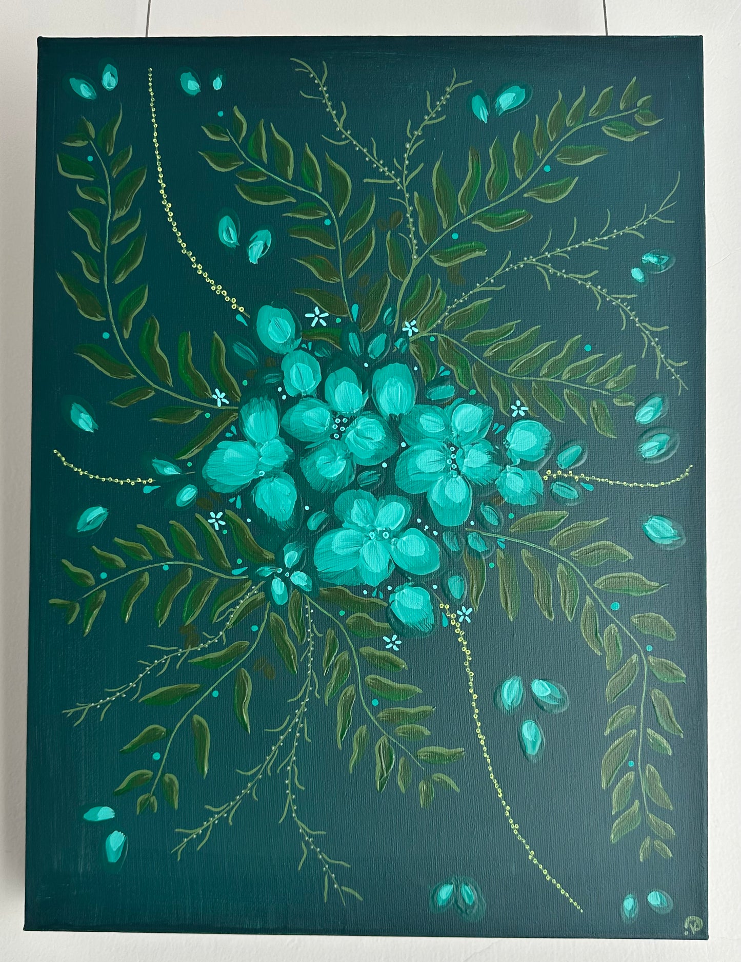 Teal Dreamscape Painting