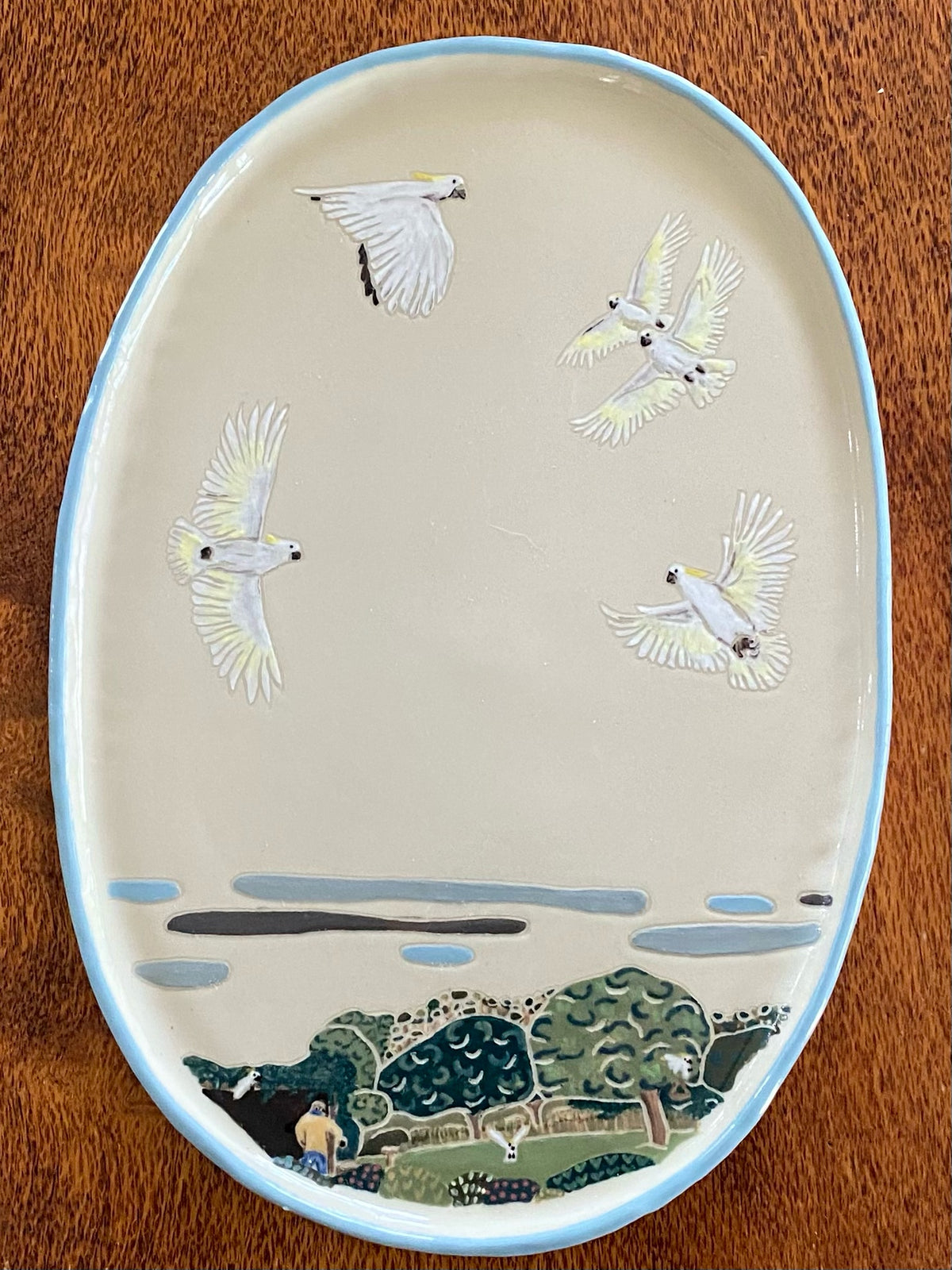 In the garden (plate)- Karen Backus