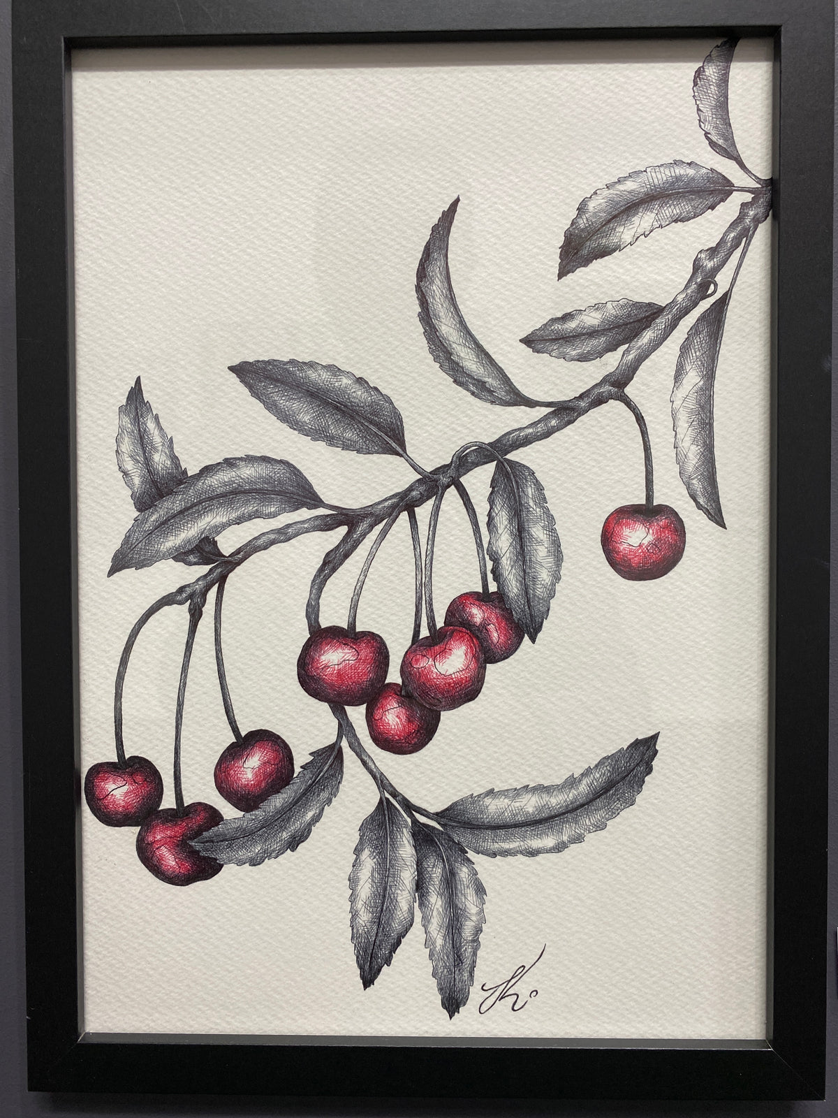 Sweet Cherries Branch- Josee Romer