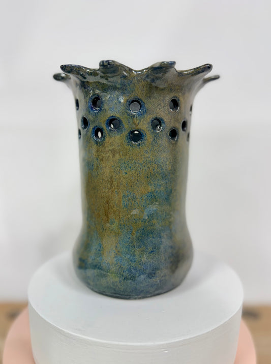 Candle Holder with Candle - Liz Gibson