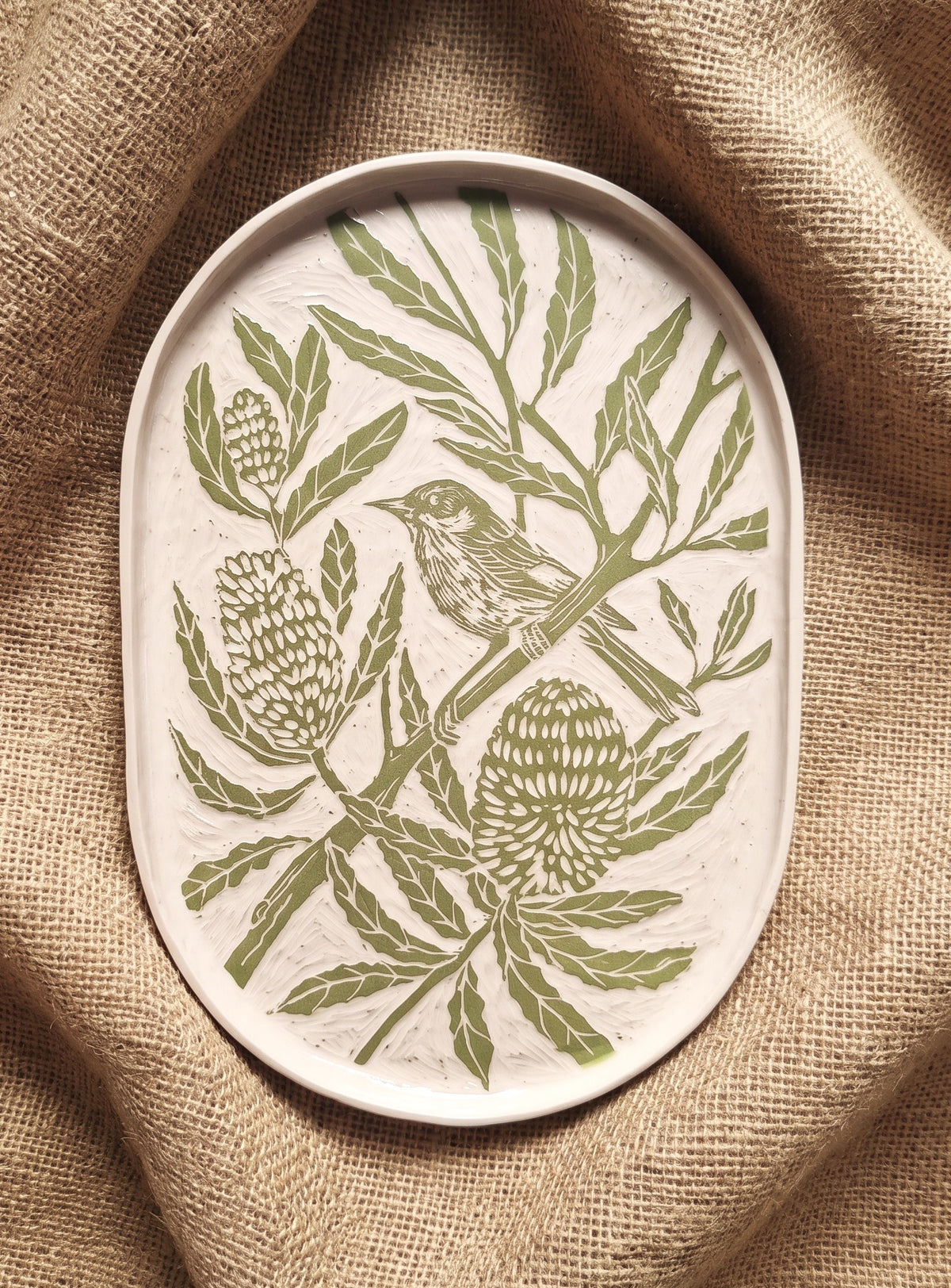 A Quiet Retreat - Oval Platter - Kerry Hardy