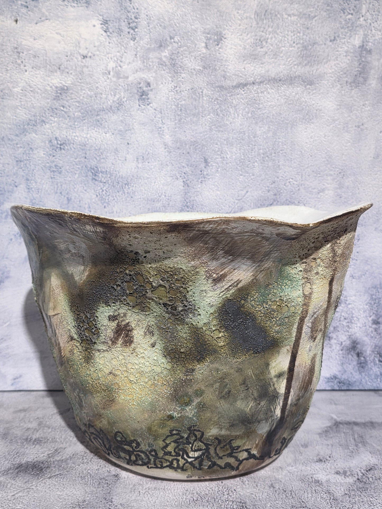 Angela Edwards Ceramics Colours of the bush vessel