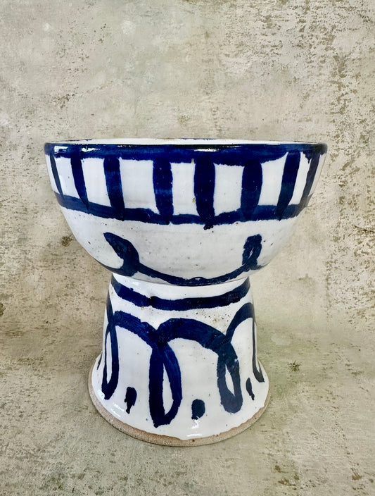 Blue & White Fluted Bowl - Gemma Pettiford