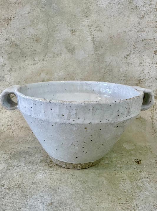 White Bowl with Handles - Gemma Pettiford