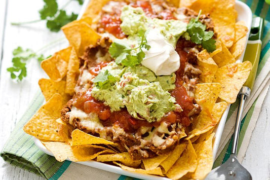 NACHOS, PICO DE GALLO, CHEESE, SOUR CREAM AND FRESH MADE GUACAMOLE - ART PRIZE MENU 2026