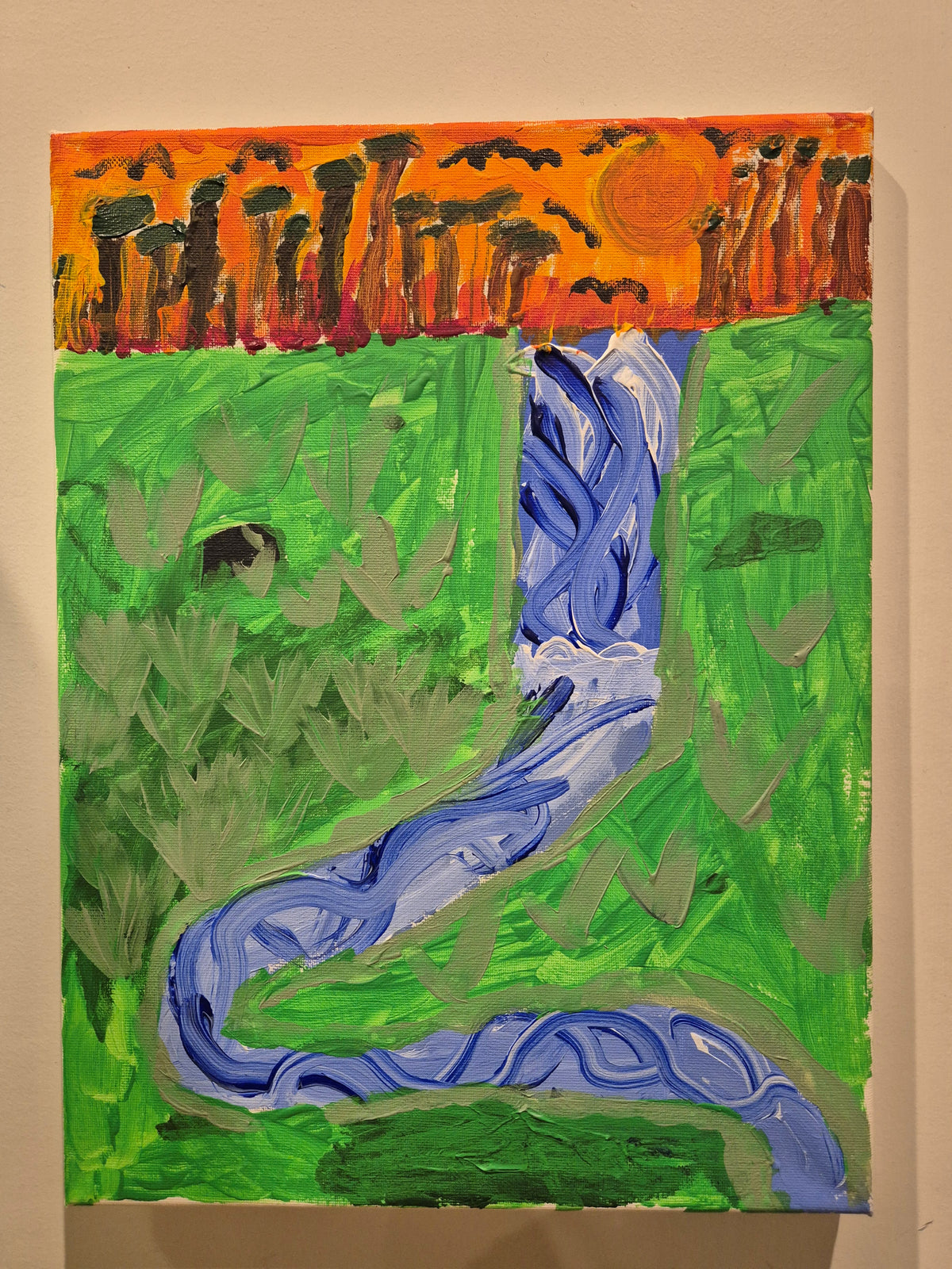 Waterfall at Sunset - Lawrence Tann