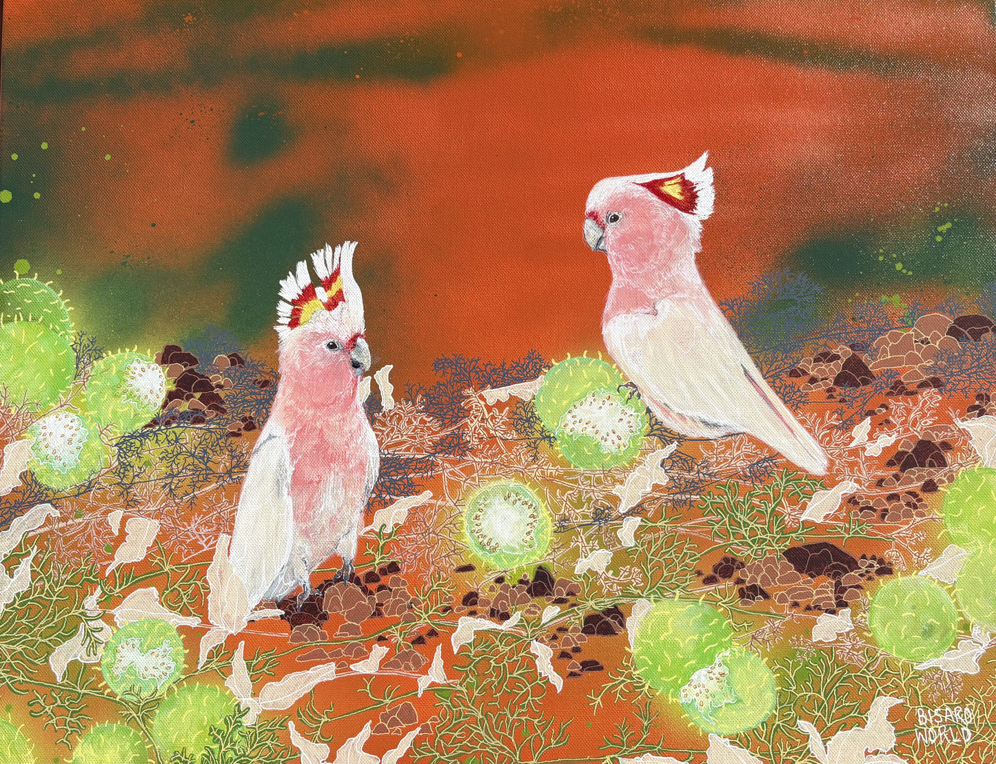Gabrielle Bisaro ( Bisaro World ) - Pink Cockatoo's &  Paddy Melon