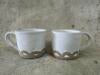 White Scallop Mugs set of 2 - Gemma Pettiford