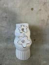 Vase with 2 Gold Flowers - Gemma Pettiford
