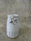 Vase with Fluted Base & Flower Detail - Gemma Pettiford