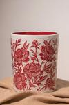 Blaze of Peonies - Round Vase - Kerry Hardy